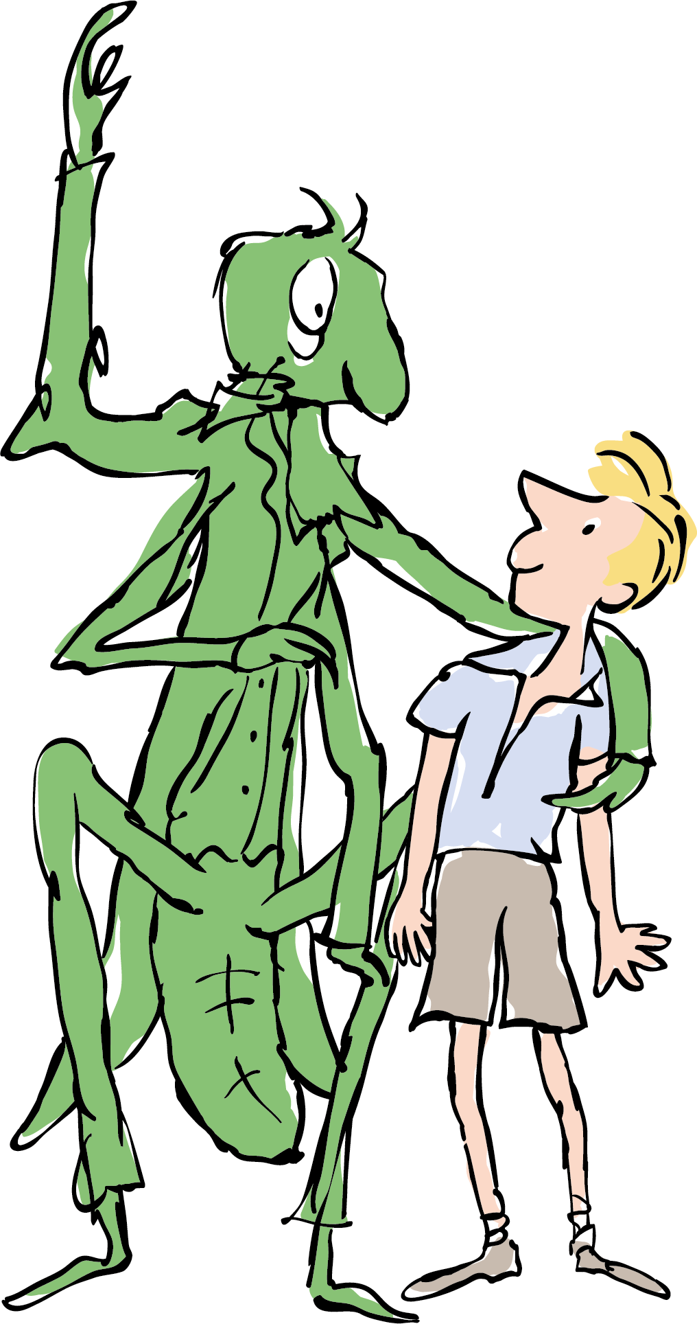 Illustration of James and the Grasshopper